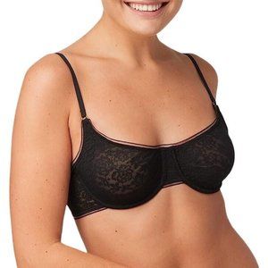 Maidenform 40DD Black Pure Comfort Lace Stretchy Underwire Demi Convertible Bra